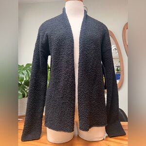 Eileen Fisher Black Teddy Jacket Cardigan